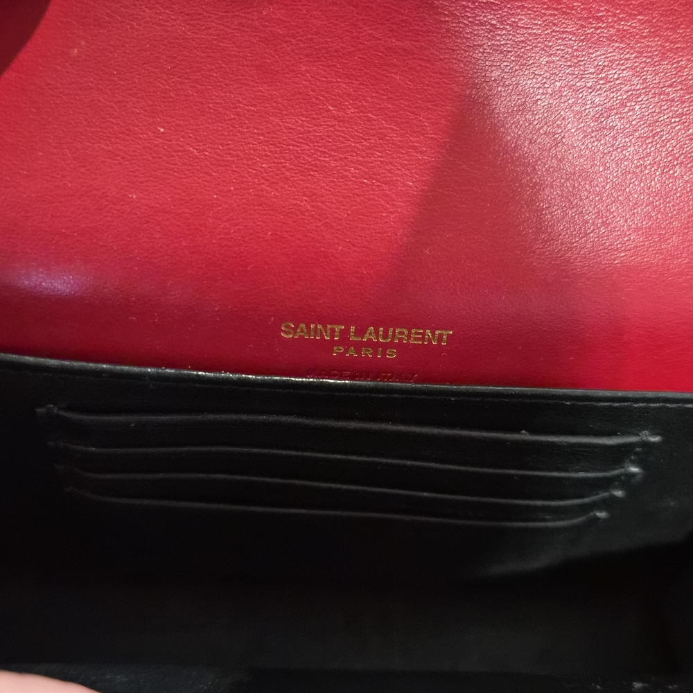 Saint Laurent Red Leather Crossbody Bag - Picture 7 of 8